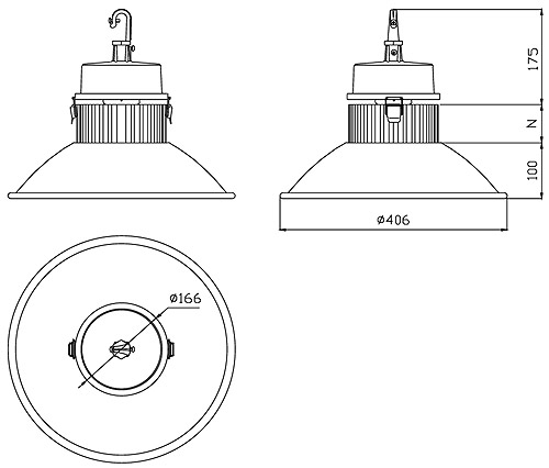 BL 160 GK 406 Al LED Industrial Light