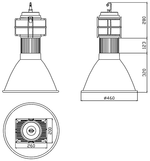 BL 2620 GK 460 Al LED Industrial Light