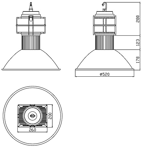 BL 2620 GK 520 Al LED Industrial Light