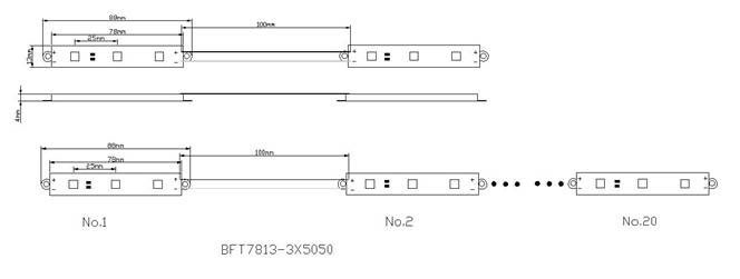 BFT7813-3X5050, 5050 SMD LED Waterproof LED Module Series, LED Module